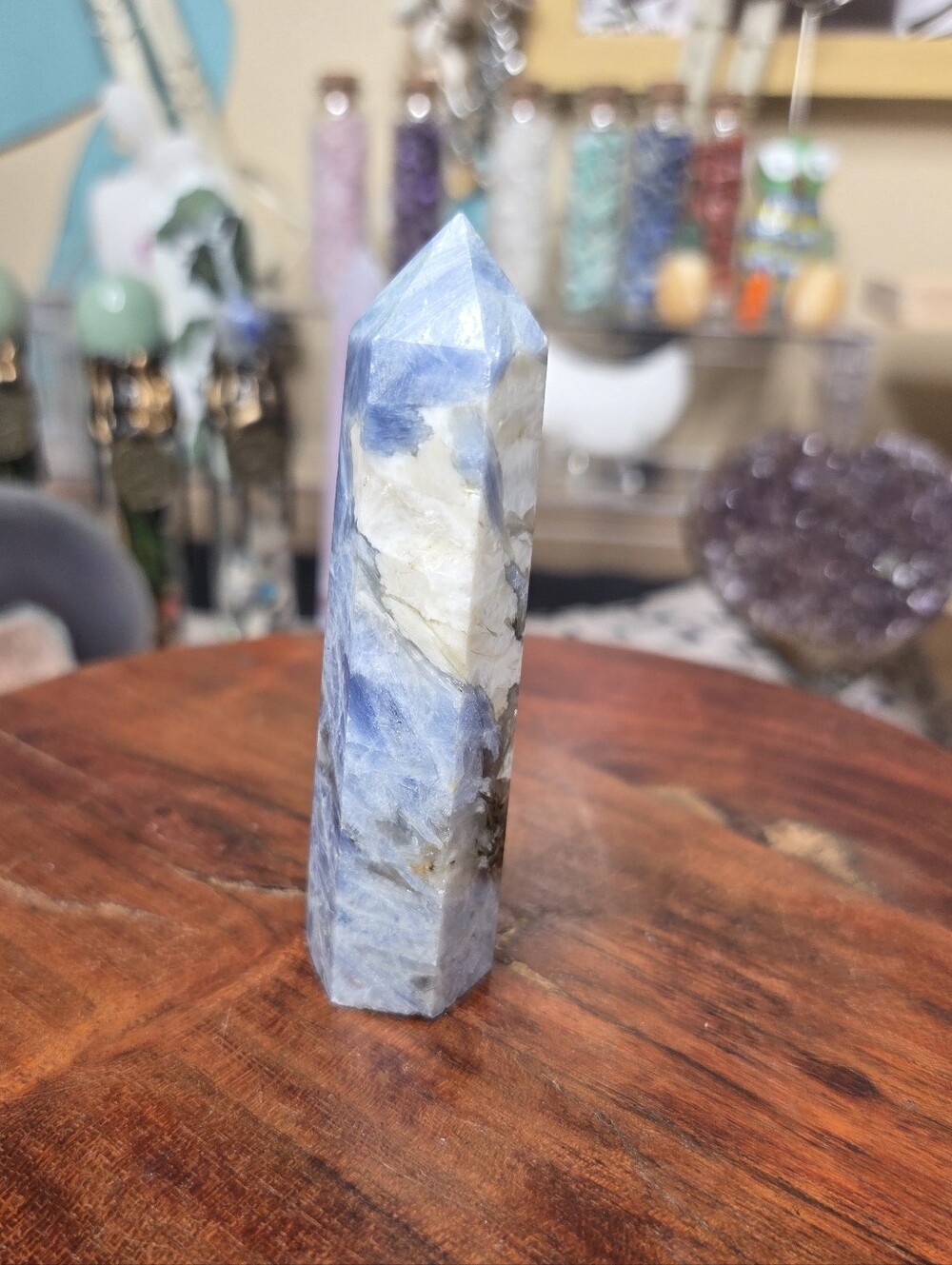 Blue Kyanite Tower 3 In (Stone Of Alignment And Balance)